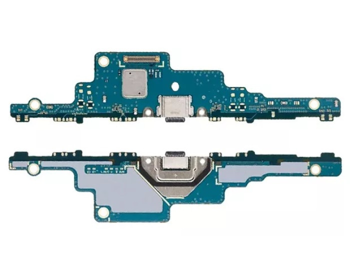 Шлейф Samsung T730 Galaxy Tab S7 FE /T733/ T735 N/C/ T736B/ T738U, коннектора зарядки, микрофона с компонентами
