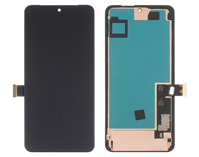 Дисплей з сенсорним екраном (модуль) Google Pixel 8 Pro, чорний з рамкою, OLED