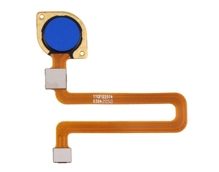 Шлейф для Xiaomi Redmi 9C, сканер отпечатка пальца (Touch ID) синий