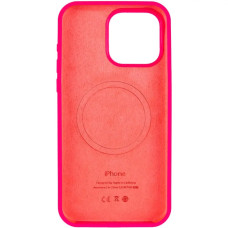 Чехол-силикон оригинал Full Soft Matte with MagSafe iPhone 16 Pro Max, ярко-розовый