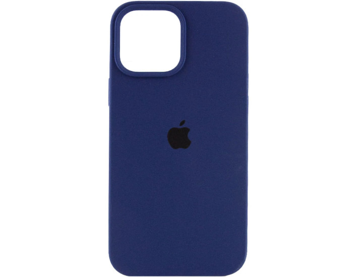 Чехол-силикон оригинал Full Soft Matte iPhone 16 Pro (Синий / Deep navy)