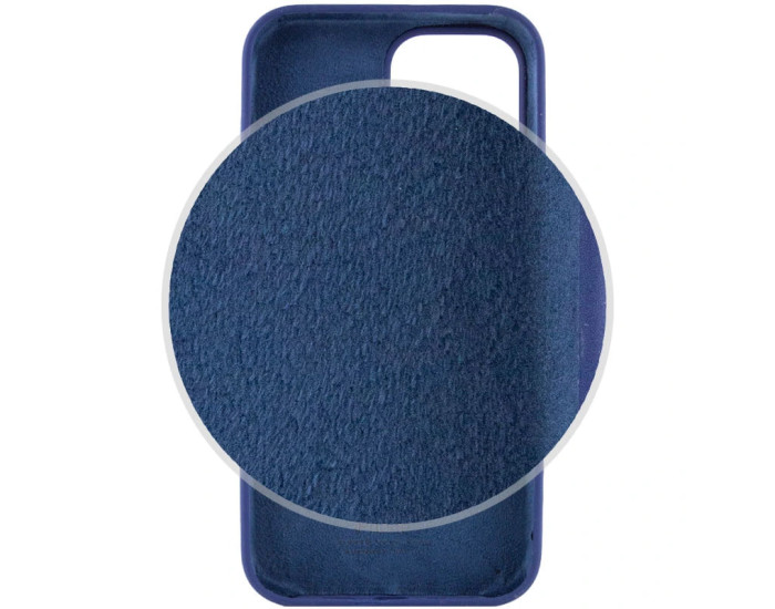 Чехол-силикон оригинал Full Soft Matte iPhone 16 Pro (Синий / Deep navy)