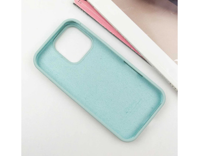 Чехол-силикон оригинал Full Soft Matte iPhone 16 Pro (Бирюзовый / Beryl)