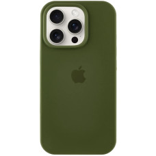 Чехол-силикон оригинал Full Soft Matte iPhone 16 Pro Max (Зеленый / Dark Olive)