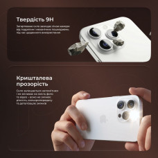 Защитное стекло на камеру Proove Achilles iPhone 18 Pro/18 Pro Max, вишнёвый