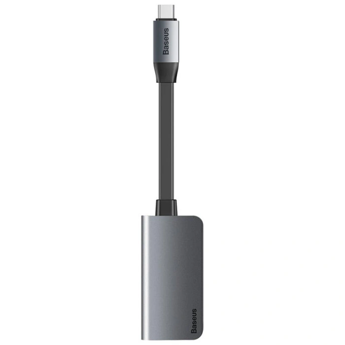 Перехідник USB HUB Baseus Little Box (CAHUB-E0G) Type-C to HDMI+Type-C Smart HUB Converter (Сірий / Grey)