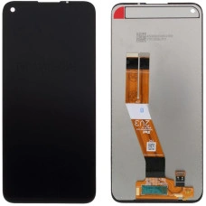 Дисплей з сенсорним екраном (модуль) Samsung A115 A11. M115 M11, чорний