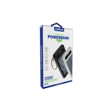 Портативна батарея (Power Bank) SUNIX PB43 12000mAh + Solar Energe Black