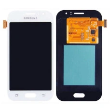 Дисплей з сенсорним екраном (модуль) Samsung J110 Galaxy J1 Ace, з регулюванням яскравості, Білий