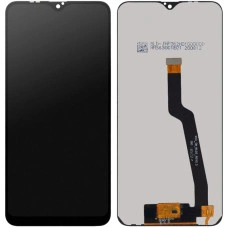 Дисплей з сенсорним екраном (модуль) Samsung A105 A10, M105 M10, чорний, оригінал