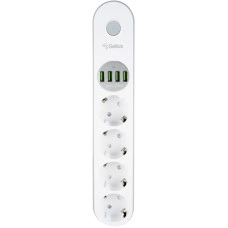 Мережевий фільтр Gelius Pro PowerStrip G-Power на 4 розетки и 4USB (2м) (GP-PS-001) (Білий / White)