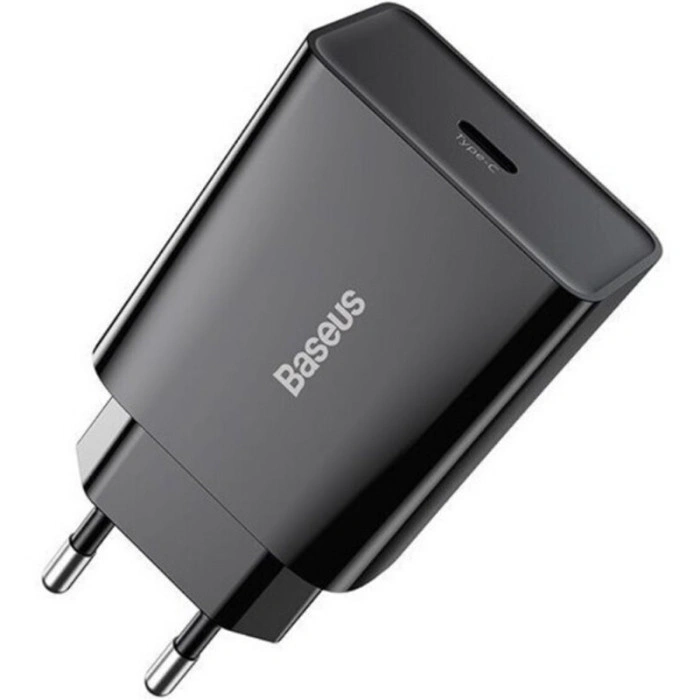 Мережеве зарядний пристрій Baseus Speed Mini Quick Charger 1C 20W EU (CCFS-SN01)(Черный \ Black)