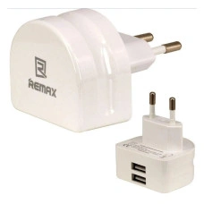 Мережеве зарядний пристрій Remax RMT7188 з кабелем iPhone 4 (2USB,2.1A) White