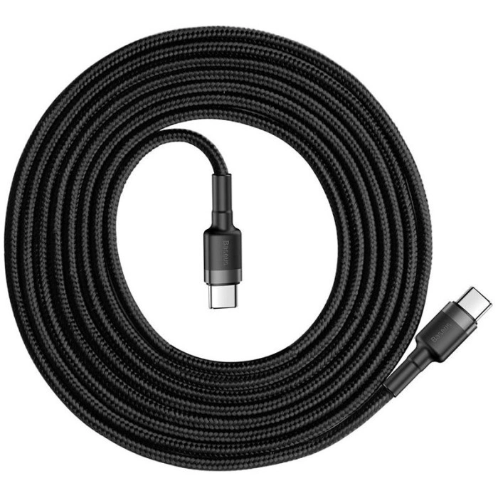 Кабель USB Baseus Cafule Type-C/Type-C (CATKLF-HG1) (2m) (Чорний \ Black)