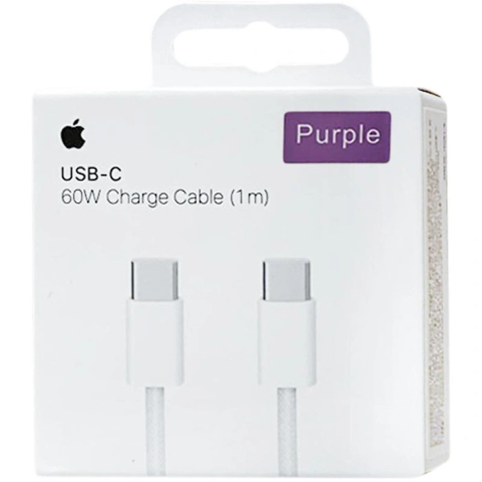 Кабель Original Quality Type-C/Type-C (Woven) (box) 1m, Purple