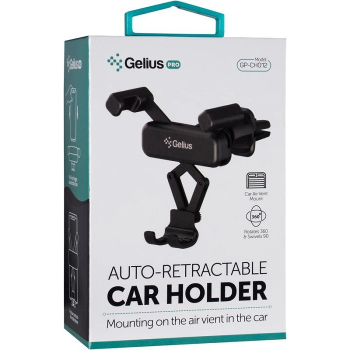 Автотримач в дефлектор Gelius Pro (GP-CH012) (Чорний / Black)