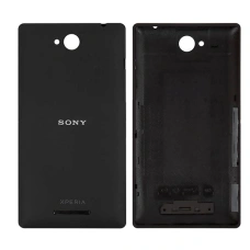 Задняя панель корпуса для Sony C2305 S39h Xperia C, черная (Класс B)