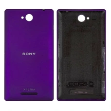Задняя панель корпуса для Sony C2305 S39h Xperia C, фиолетовая (Класс B)