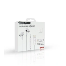 Провідні навушники Lightning JH-015 Earbuds Pro з функцією зарядки и Pop Up Window