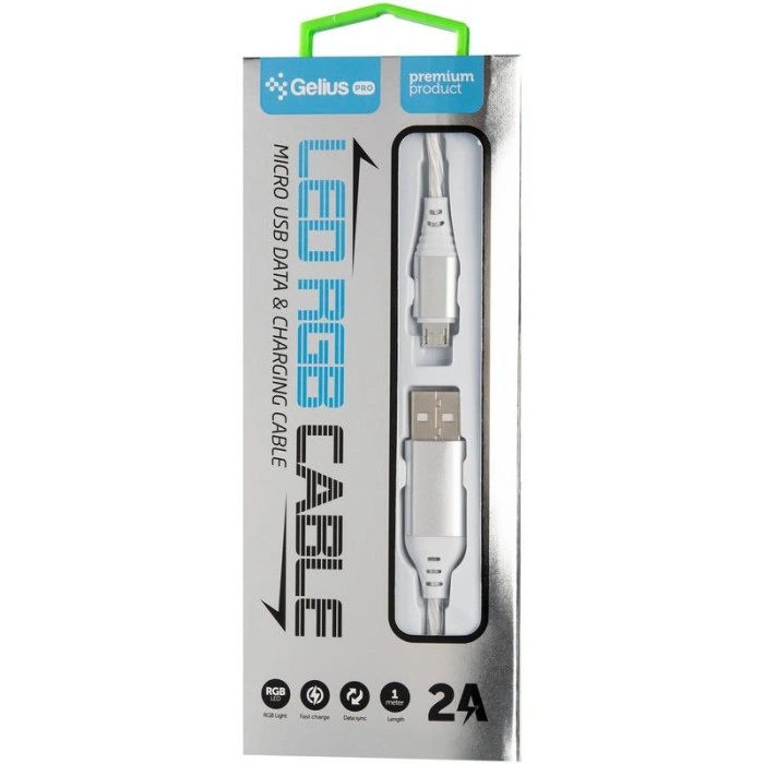 Кабель USB Gelius Pro LED RGB GP-UC06m Micro