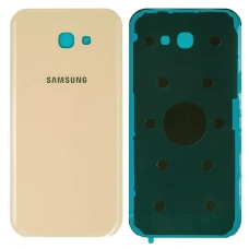 Задняя панель корпуса для Samsung A720F Galaxy A7 2017, золото (Класс B)