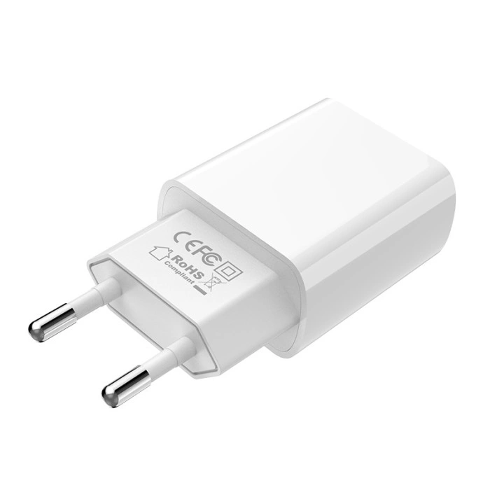 Мережеве зарядний пристрій Borofone BA20A Sharp (1USB/2.1A) з кабелем Micro White