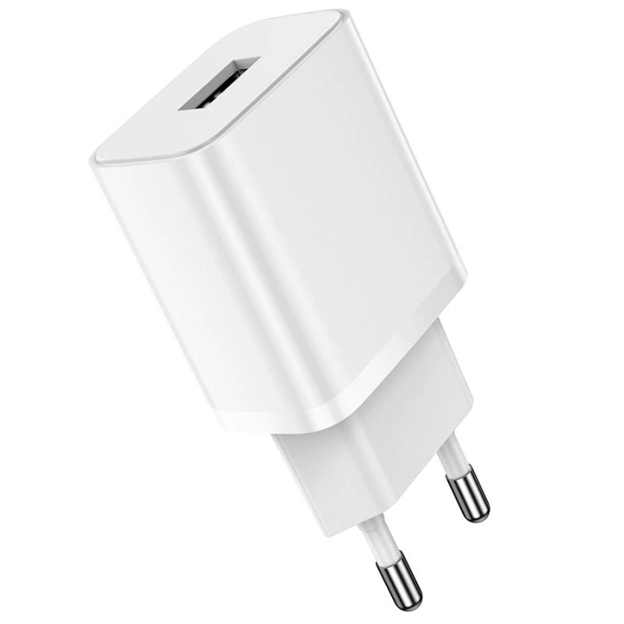 Мережеве зарядний пристрій Borofone BA52A Gamble (1USB/2.1A) White