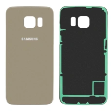 Задняя крышка для Samsung G925F Galaxy S6 Edge, золото (Класс B)