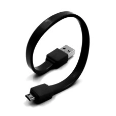 Кабель USB Micro (20см), рифлений