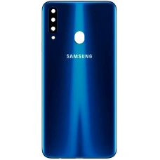 Задняя панель корпуса для Samsung A207F Galaxy A20s 2019, синяя (Класс B)