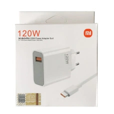 Мережеве зарядний пристрій Xiaomi (OR) 120W з кабелем Type-C to Type-C White