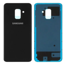 Задняя крышка для Samsung A530F Galaxy A8 2018, черная (Класс А)