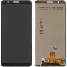 Дисплей з сенсорним екраном (модуль) Samsung A015, A01,черный c вузьким конектором