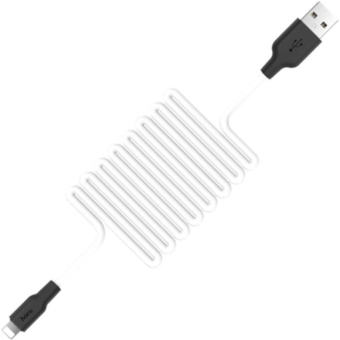 Кабель Hoco X21 Plus Silicone Type-C (1m) (Чорний / Білий)