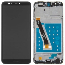 Дисплей з сенсорним екраном (модуль) Huawei Enjoy 7s, P Smart, FIG-L31, FIG-LX1, чорний з рамкою