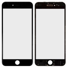 Скло фронтальне c OCA-пленкой iPhone 6 Plus, чорне з рамкою